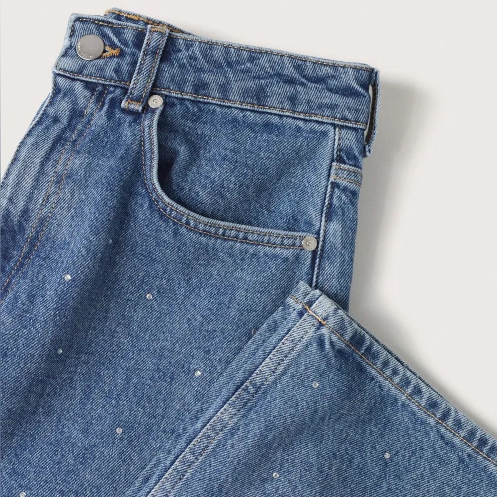 Mango Blue Straight Leg Jacket